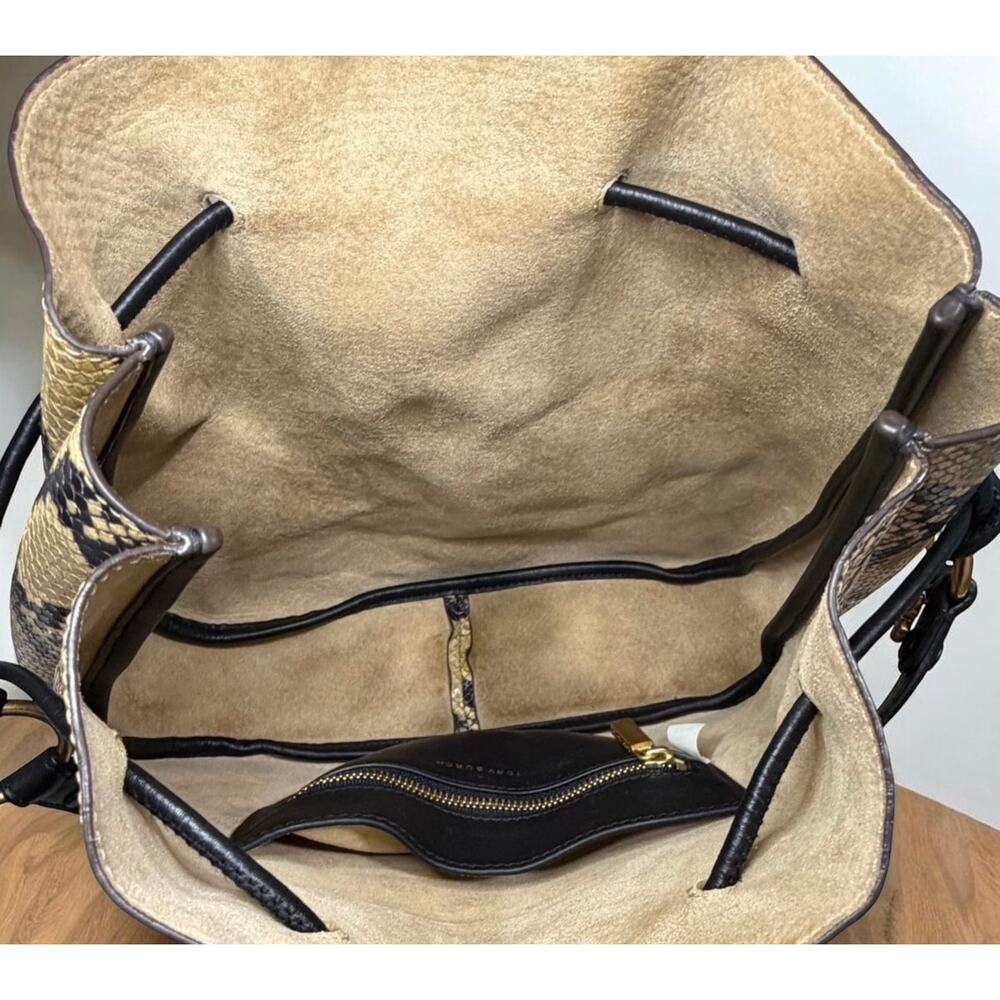 Tory Burch Mercer 151 Exotic Snakeskin Hobo Bag - Picture 5 of 11